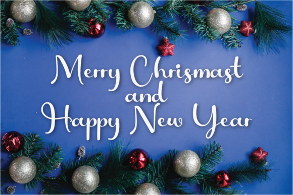 Notes December Font PNG with transparent background - Preview 3