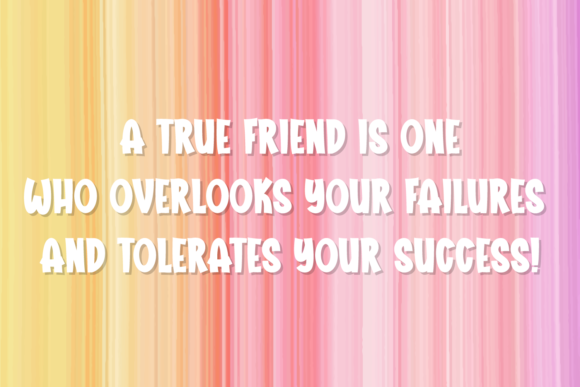 Rainbow Comic Font PNG with transparent background - Preview 2