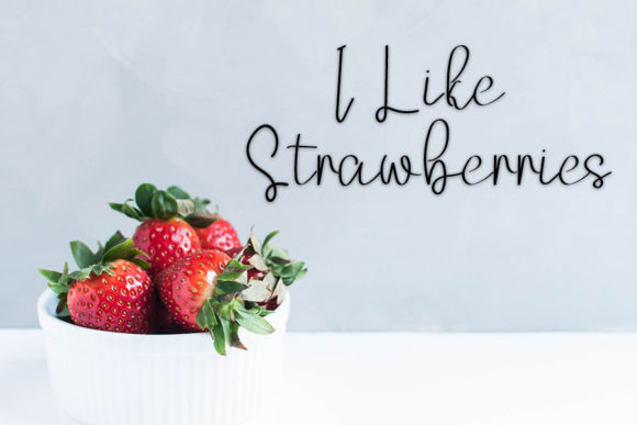 Smooth Berry Font PNG with transparent background - Preview 1