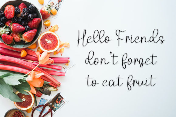 Smooth Berry Font PNG with transparent background - Preview 2