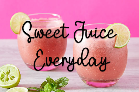 Smooth Berry Font PNG with transparent background - Preview 3