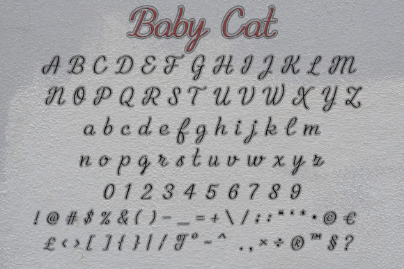 Baby Cat Font - Preview 3