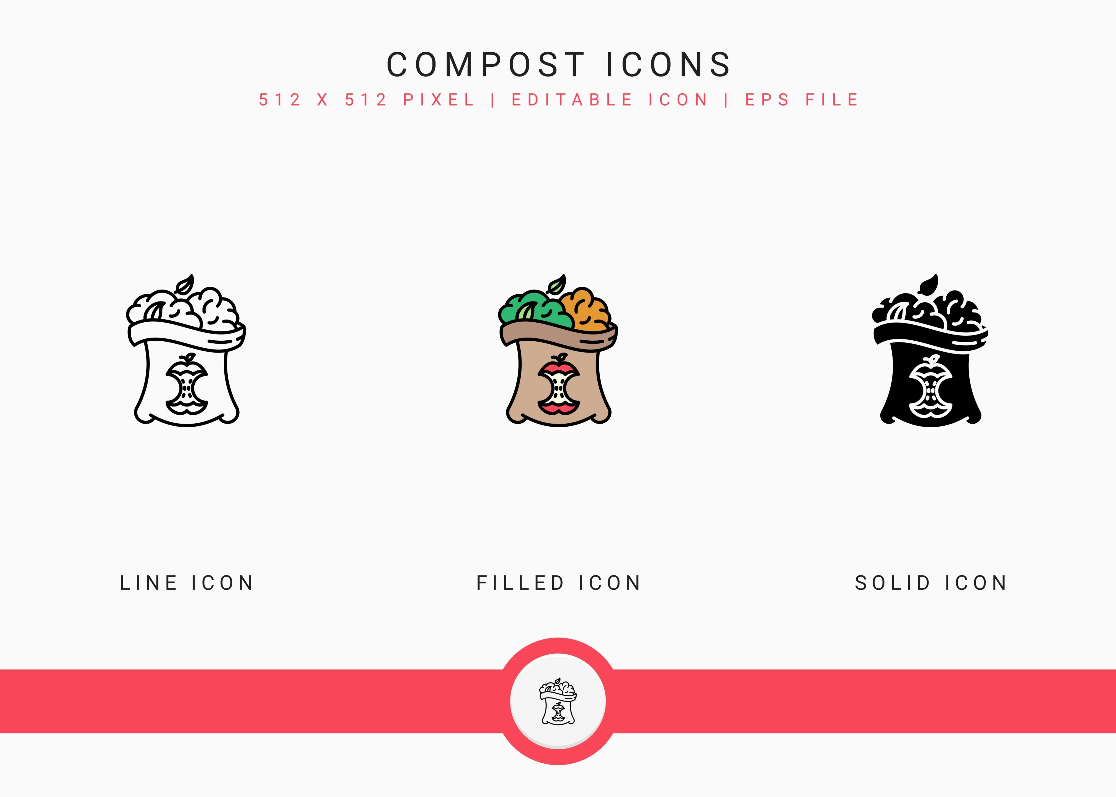 Compost Icons Set Graphic by Liara Studio · Creative Fabrica