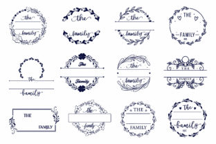 Family Monogram SVG Bundle Vol.3 Graphic by CraftlabSVG · Creative Fabrica