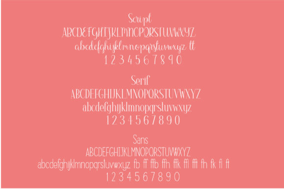 Lola Trio Font PNG with transparent background - Preview 6