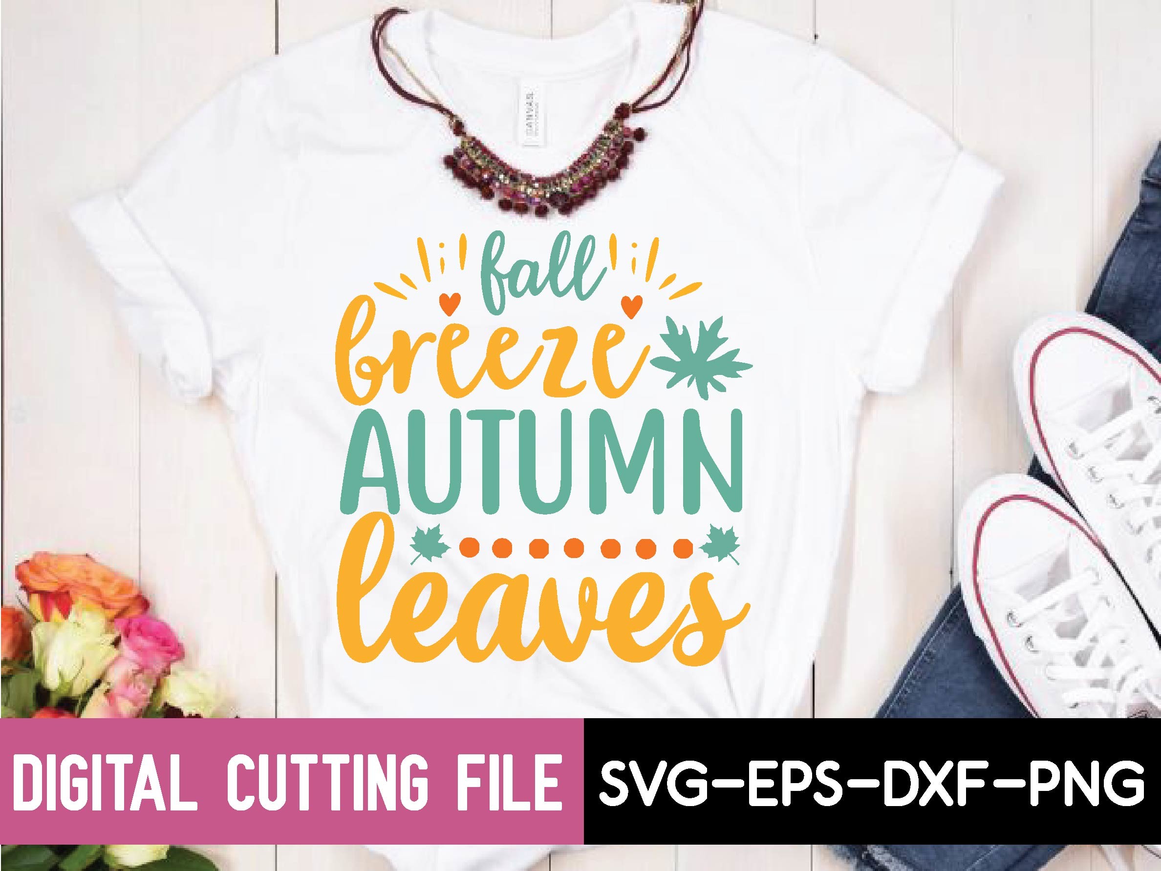 Fall Breeze Autumn Leaves Svg Graphic by Printablesvg · Creative Fabrica