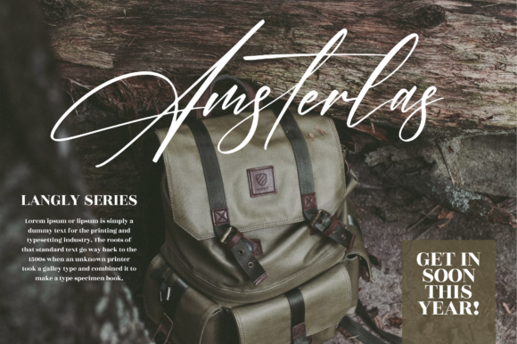 Amsterdam Signature Font - Preview 1