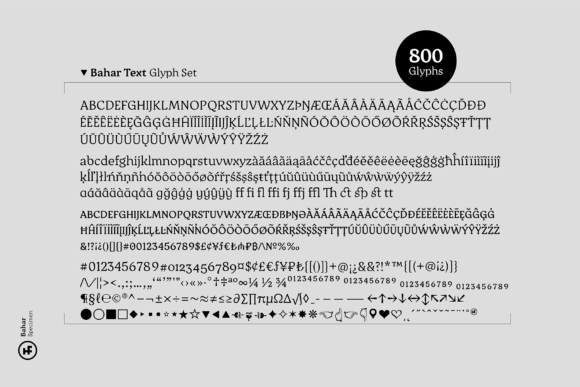 Bahar Text Font - Preview 1
