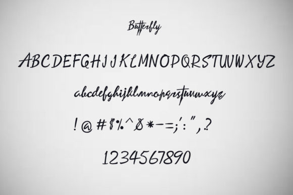 Butterfly Story Font - Preview 5