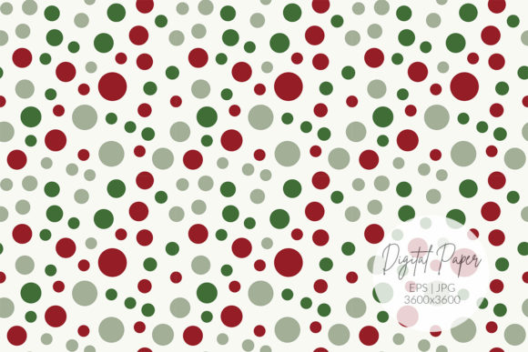 Christmas Polka Dot Pattern