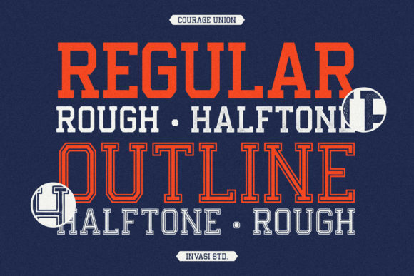 Courage Union Font PNG with transparent background - Preview 1