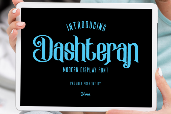 Dashteran Font PNG with transparent background - Preview 1