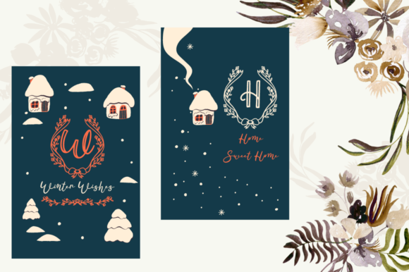 Elinda Monogram Font - Preview 1