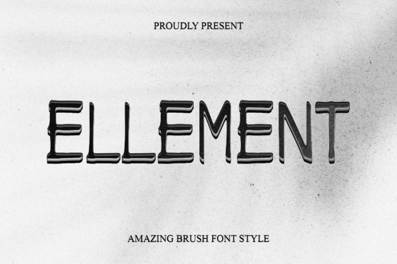 Ellement Font PNG with transparent background - Preview 1