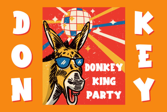 Funny Party Font PNG with transparent background - Preview 3
