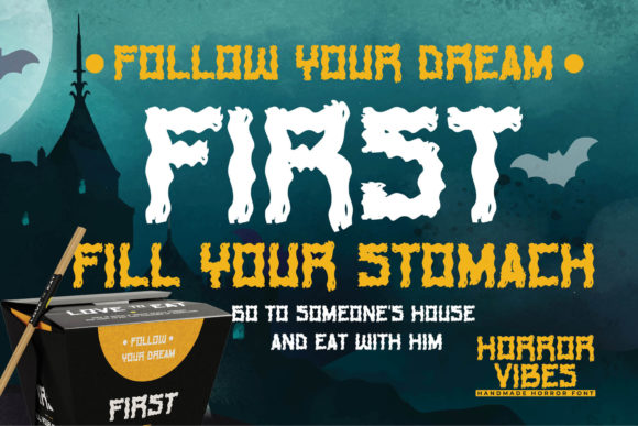 Horror Vibes Font PNG with transparent background - Preview 1