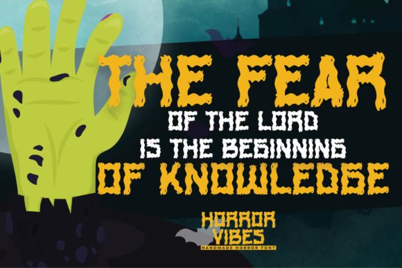 Horror Vibes Font PNG with transparent background - Preview 2