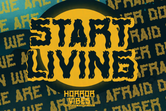 Horror Vibes Font PNG with transparent background - Preview 3