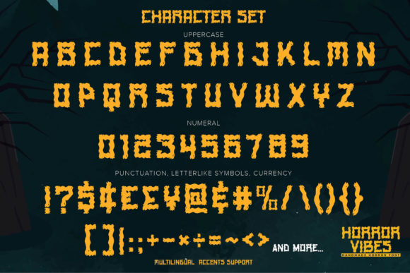 Horror Vibes Font PNG with transparent background - Preview 6