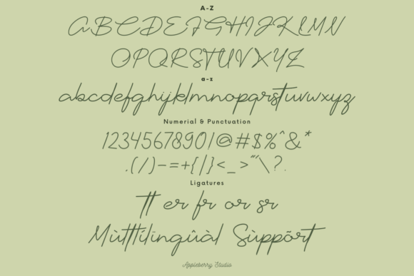 Jenna Monica Font font preview - 3