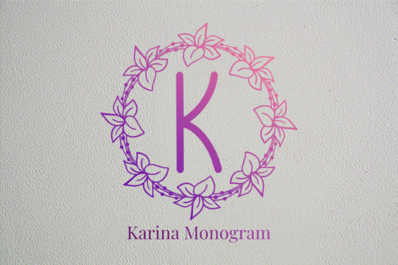 Karina Monogram Fonts