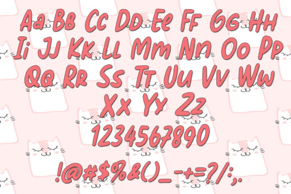 Meongs Talk Font PNG with transparent background - Preview 4