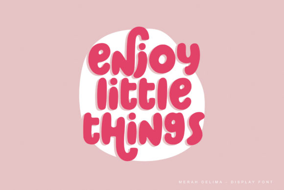 Merah Delima Font PNG with transparent background - Preview 1
