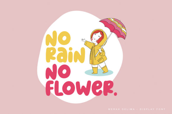 Merah Delima Font PNG with transparent background - Preview 3