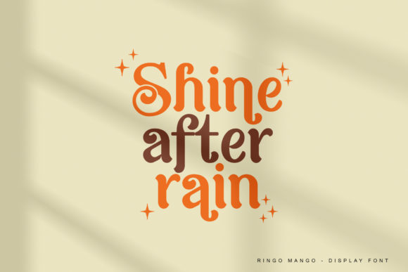 Ringo Mango Font PNG with transparent background - Preview 3