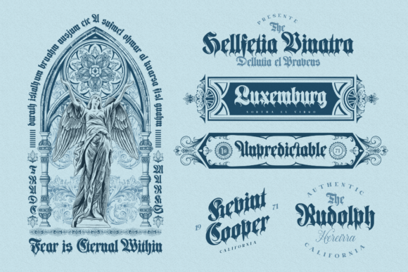 Aquenta Fracta Font - Preview 2