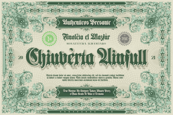 Aquenta Fracta Font - Preview 4