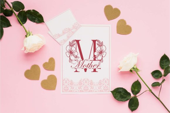 Beauty Magnolia Line Monogram Font - Preview 2