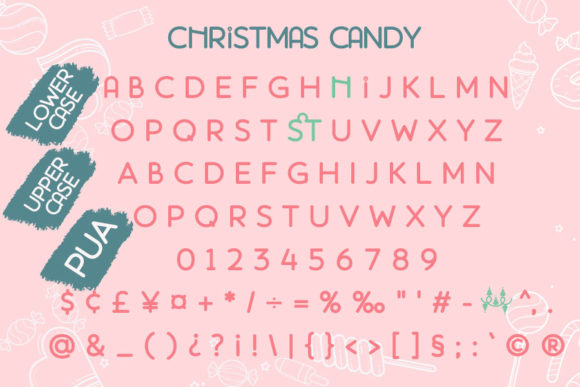 Christmas Candy Font - Preview 3