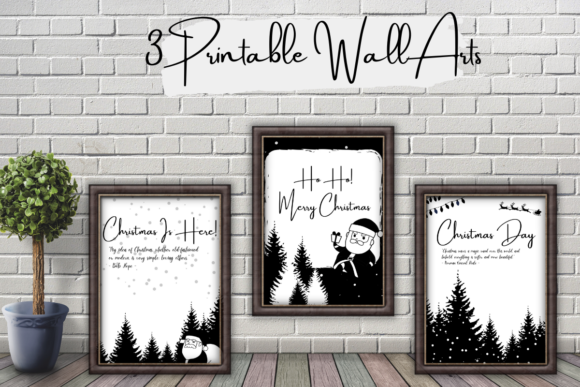 Christmas Printable Wall Art Graphics