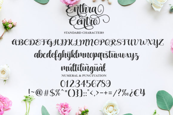 Enthra Centro Font PNG with transparent background - Preview 4