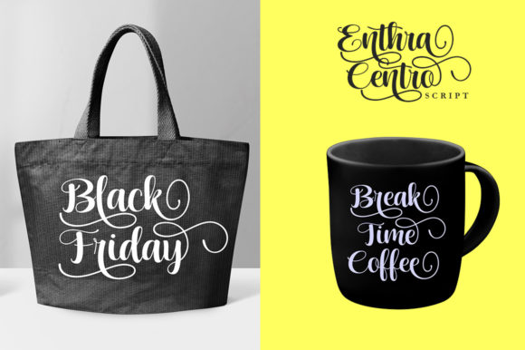 Enthra Centro Font PNG with transparent background - Preview 5