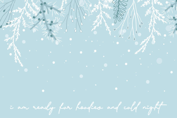 Glitter Winter Font - Preview 2