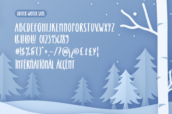 Glitter Winter Font - Preview 6