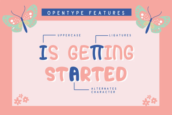 Little Monstar Font PNG with transparent background - Preview 4