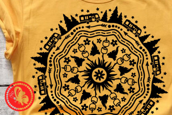 Mandala motorhome A RV svg Camping decor