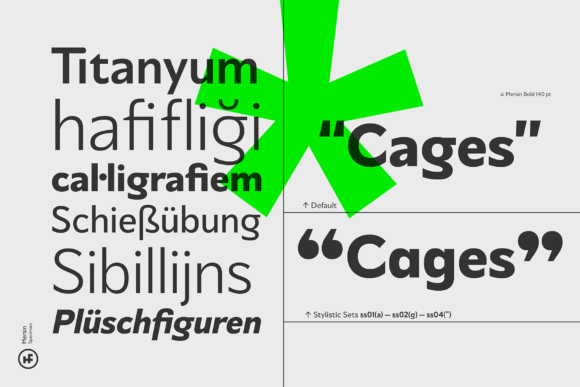 Mersin Font PNG with transparent background - Preview 2
