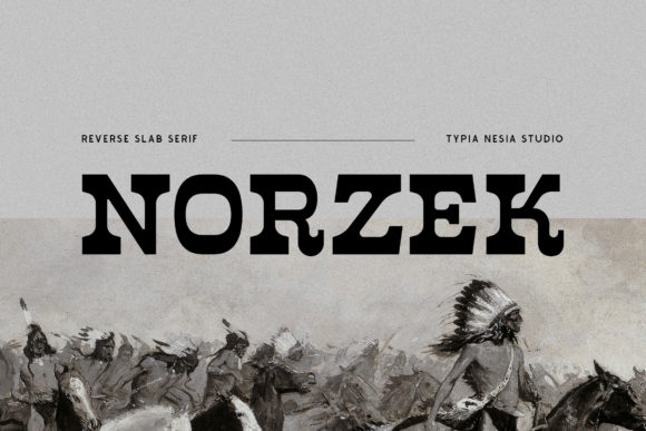 Norzek Font PNG with transparent background - Preview 5