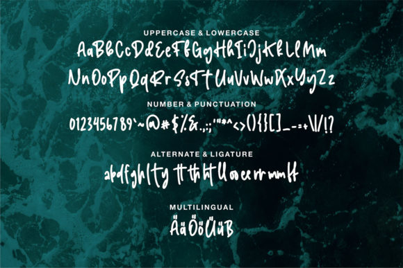 Randy Font font preview - 5