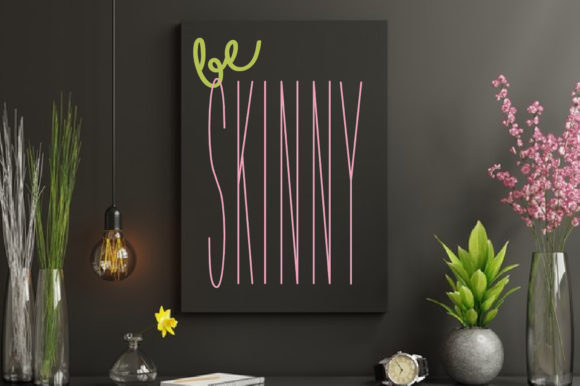 Slender Light Font PNG with transparent background - Preview 2