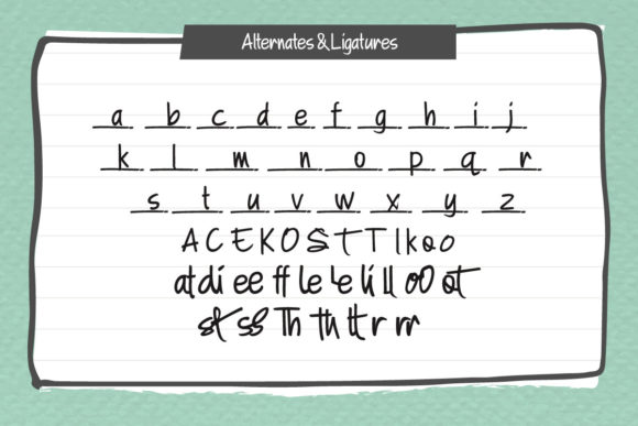 A Note Font - Preview 2