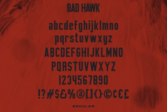 Bad Hawk Font - Preview 3