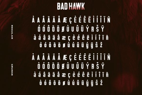 Bad Hawk Font - Preview 5