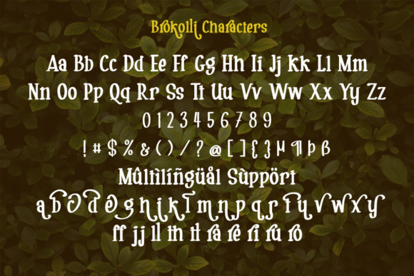 Brokolli Font - Preview 6