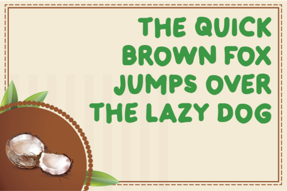 Coconute Font - Preview 3