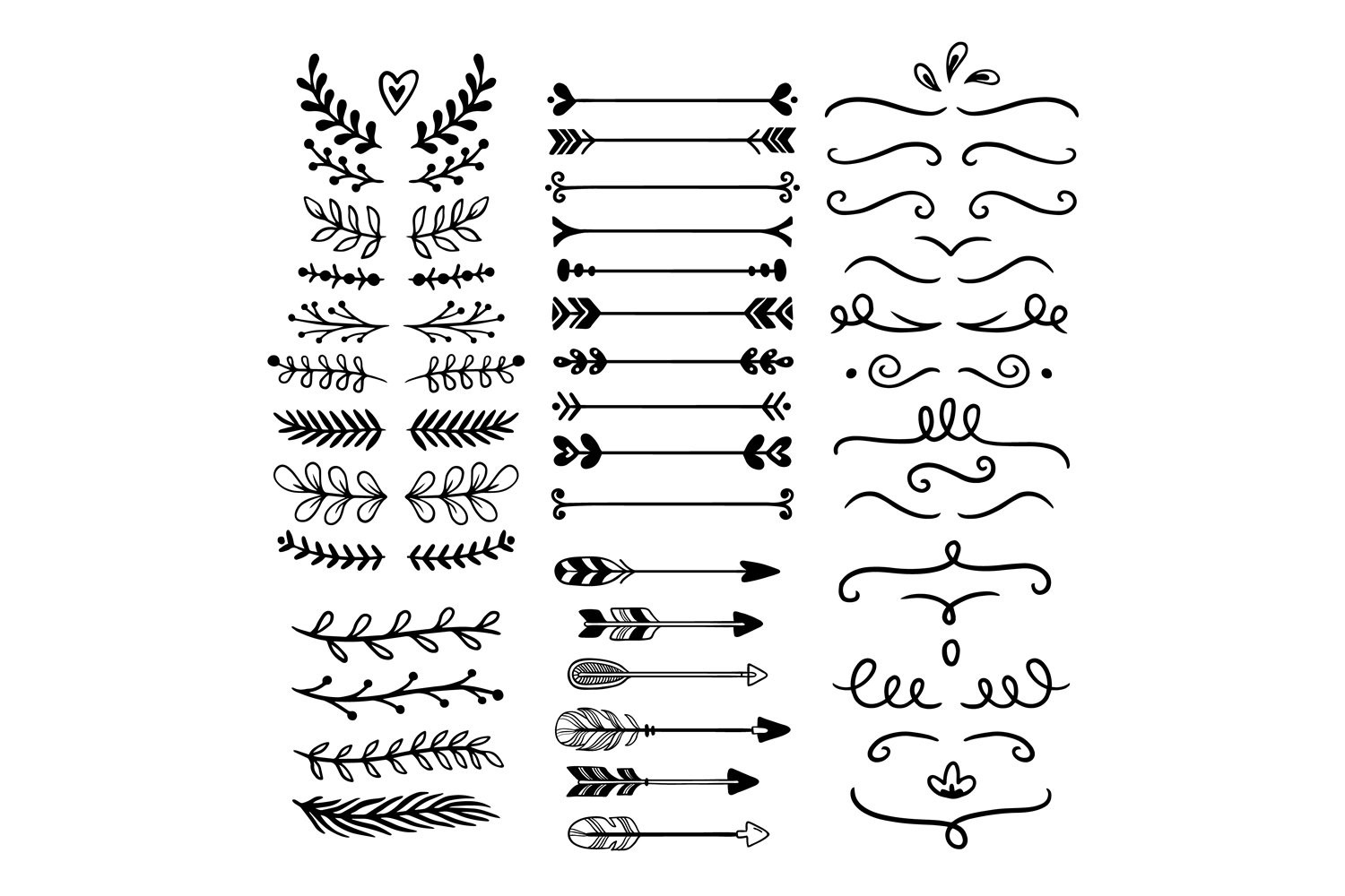 Flower and Leaf Ornament Dividers